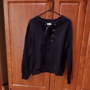 J.O.A. Black Sweatshirt - Size Large